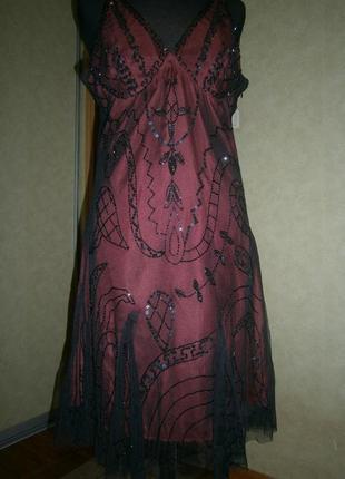 Платье boho шикарное винтаж next 12р(46-48)индия2 фото