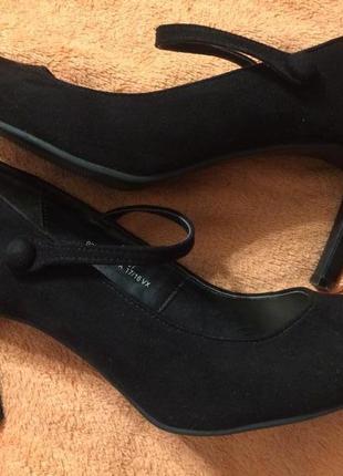Marks & spencer m&s collection insolia замшевые туфли лодочки чёрные 25.5 см8 фото