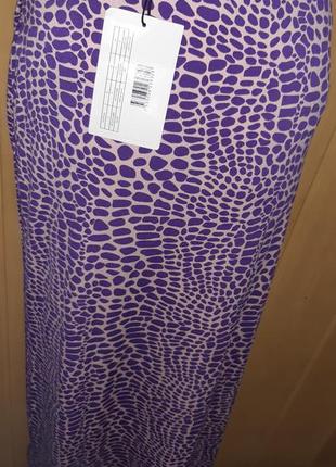Фіолетова легка леопардова спідничка ivy ravel s нова бірки