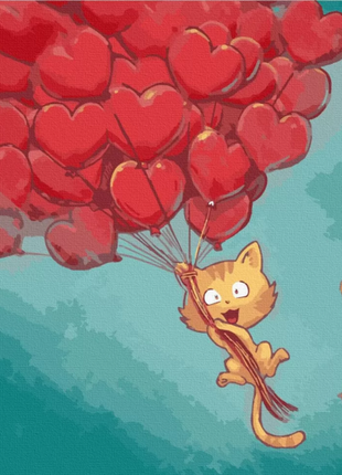 Картина по номерам кошачья мечта арт