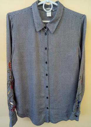 Рубашка,блуза с вышивкой,вискоза 100%3 фото