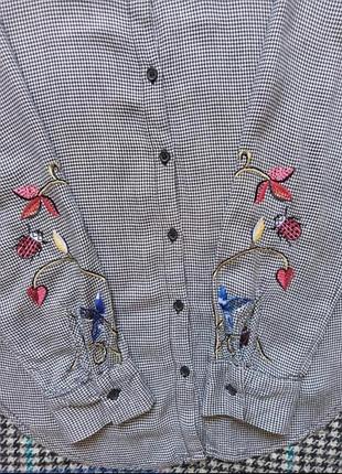 Рубашка,блуза с вышивкой,вискоза 100%4 фото