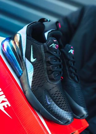 Nike air max 270 chameleon black, кроссовки найк аир макс 270 мужские