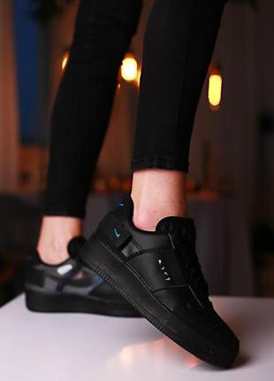 Кроссовки nike air force 1 type black5 фото