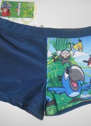 Плавки-шорты тм rodeo  с принтом angry birds, р.116