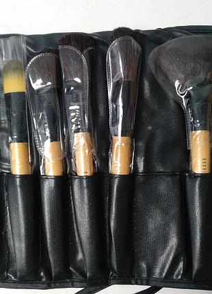 Набір з натуральних кистей боббі бракн bobbi brown2 фото