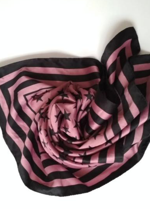 Pieces платок хустка платочек шарф атласная шелковая розовая пудра3 фото
