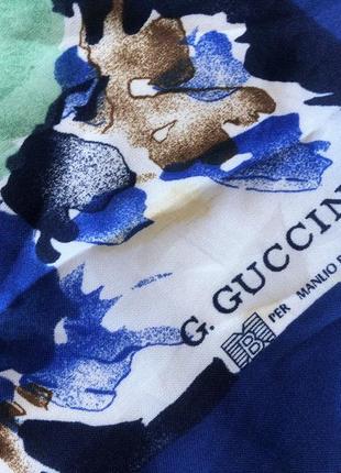 G.guccini  . per manlio bonetti  винтаж  платок подписной, 100%