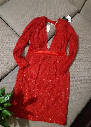 Платье с шикарной зоной декольте от nly eve 🔥1 фото
