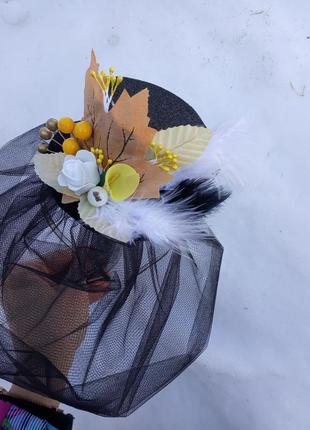Шляпка осінь туман капелюшок карнавальний