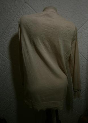 Свободная длинная кофта кардиган шелк хлопок2 фото
