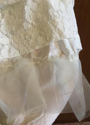 Ошатка мереживна біла сукня oshkosh 3т4 фото