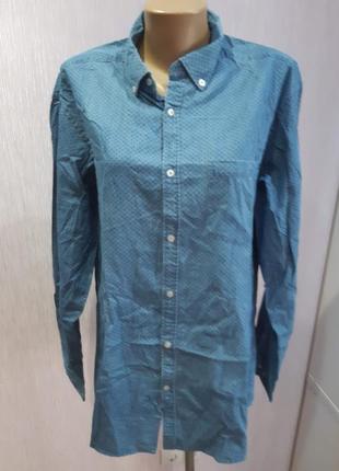 Рубашка из тонкого джинса от tchibo р.  l 52 - 545 фото