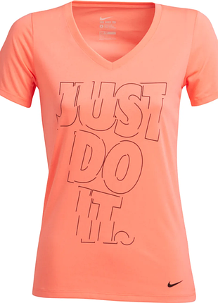 Футболка спортивна nike dry fit tee leg vneck jdi