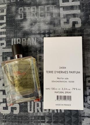 Hermes terre d'hermes tester 100 ml.