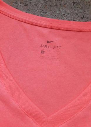 Футболка спортивная  nike dry fit tee leg vneck jdi8 фото