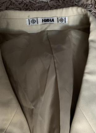 Пиджак нина онилова, новый, большой размер 56-58 (лён/вискоза/полиэстер)4 фото
