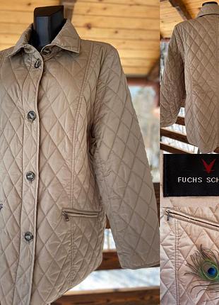 Фирменная стильная качественная базовая стёганая куртка пропитка большого размера