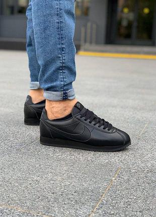 Мужские кроссовки, кеды nike classic cortez {чёрные} #найк