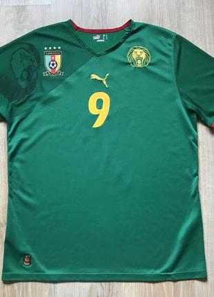 Колекційна футбольна джерсі puma cameroon national team #9 samuel eto'o jersey