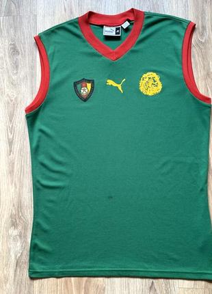 Колекційна вінтажна футбольна майка puma cameroon national team sleeveless jersey