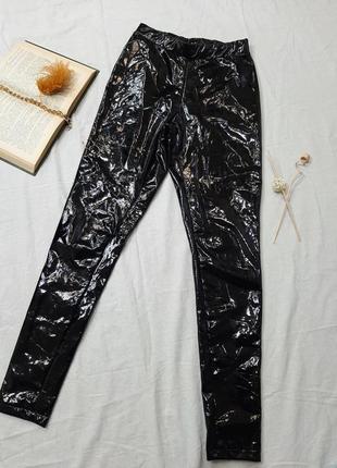 Шикарные глянцевые брюки -лосины от la sisters2 фото