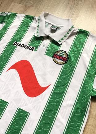 Вінтажна футбольна джерсі diadora sk rapid wien home football shirt 1994/953 фото