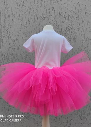 Платье барби наряд для девочки малиновая юбка фатиновая6 фото