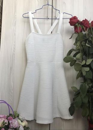 Ніжний білий сарафан h&m