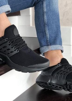 Стильные мужские кроссовки в стиле nike presto  , чорні чоловічі кросівки черные кроссовки
