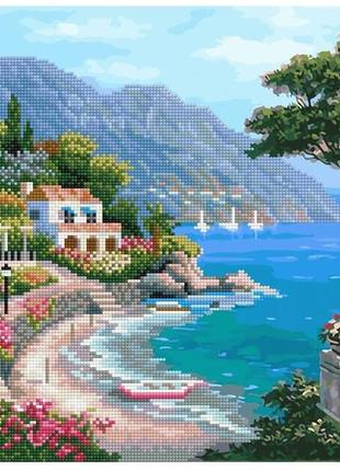 Алмазна мозаїка річна ідилія картина розмальовка