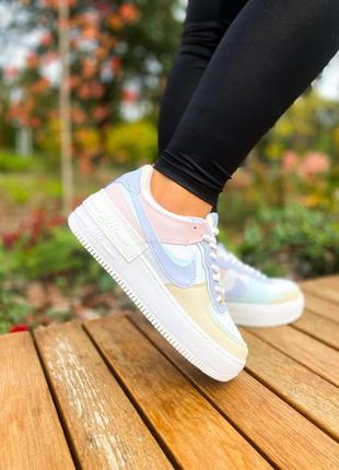 Nike air force shadow 1 "pastel "🆕шикарные кроссовки найк🆕купить наложенный платёж8 фото