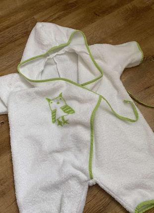 Халатик комбінезон кімоно махровий унісекс р. 0м.-4г.