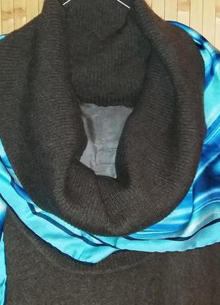 Кашемір 100%.супербатал!шикарний светр із широкою горловиною, 62-66разм.,c&amp;a7 фото