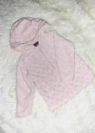 Тёплая кофта-меховушка на 1-2.5 года