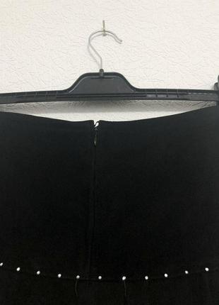 Стильная чёрная замшевая юбка moschino4 фото