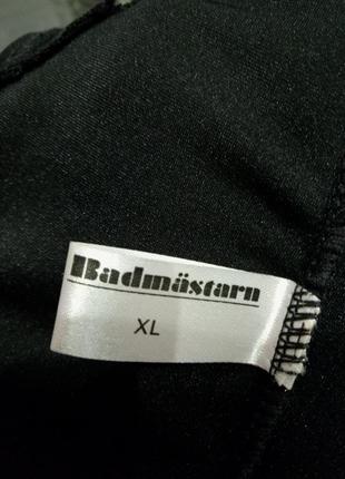 Черный закрытый сплошной цельный купальник badmästarn швеция  xl5 фото