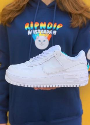 Кросівки nike air force 1 shadow full white кеди найк кросівки жіночі