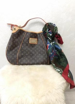 Сумка тоут номерная louis vuitton monogram galliera gm, платок в подарок .2 фото