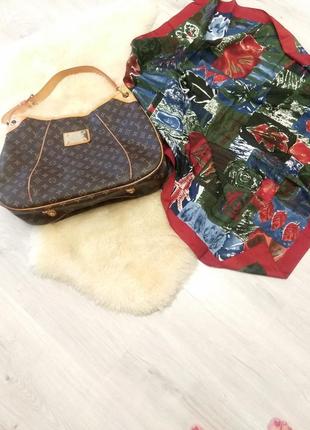 Сумка тоут номерная louis vuitton monogram galliera gm, платок в подарок .