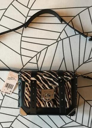 Michael michael kors manhattan, сумка через плече, принт (зебра)🌈💐🌹 стильний львів