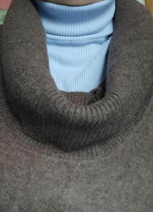 Кашемір 100%.супербатал!шикарний светр із широкою горловиною, 62-66разм.,c&amp;a5 фото
