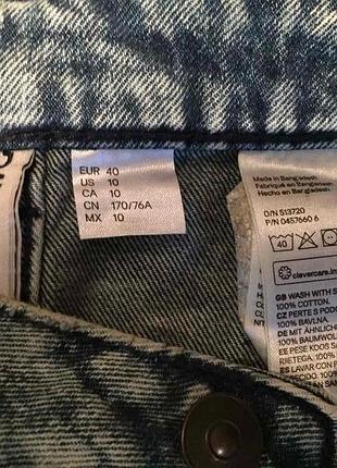 Джинсовая юбка h&m синяя 6