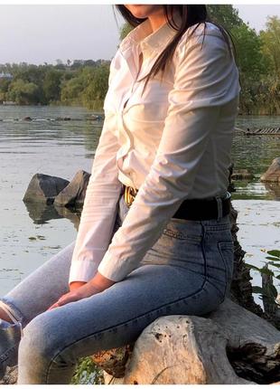 Зефирная белоснежная рубашка kathy van zeeland7 фото