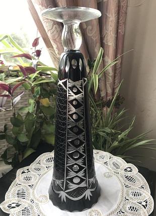 Ваза кольоровий кришталь 8