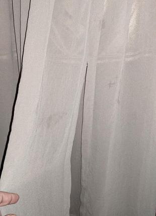 Шифонова довга спідниця з розрізом4 фото