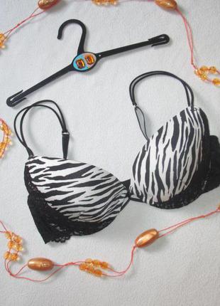 Трендовий бюстгальтер в леопардовий принт пуш ап h&m