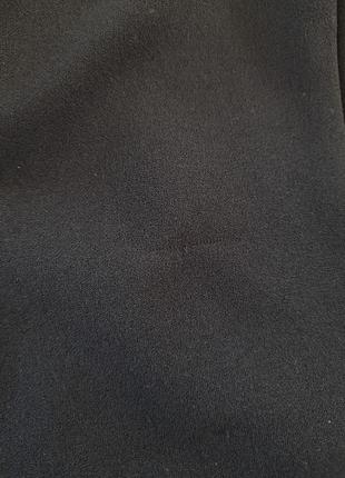 Черное школьное платье рукав 3/4 короткий с карманами весна осень7 фото