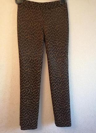 Новые атласные брюки в леопардовый рисунок