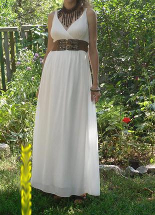 Шикарное платье-сарафан шифон р. s-m5 фото